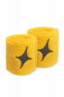 Yellow Star Black Wristband - 2 Pack StarVIe