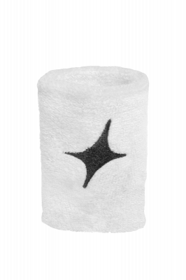 Muñequera blanca Star negra