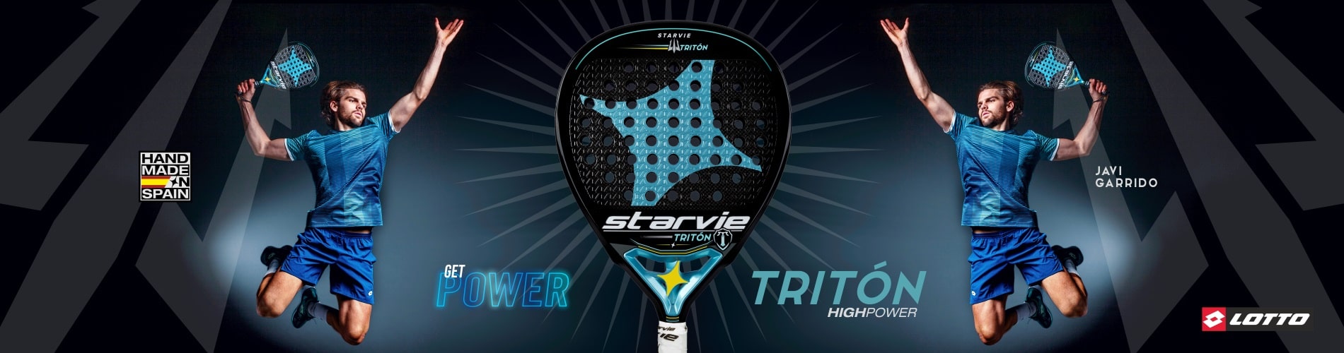 Triton StarVie padel racket with teardrop shape