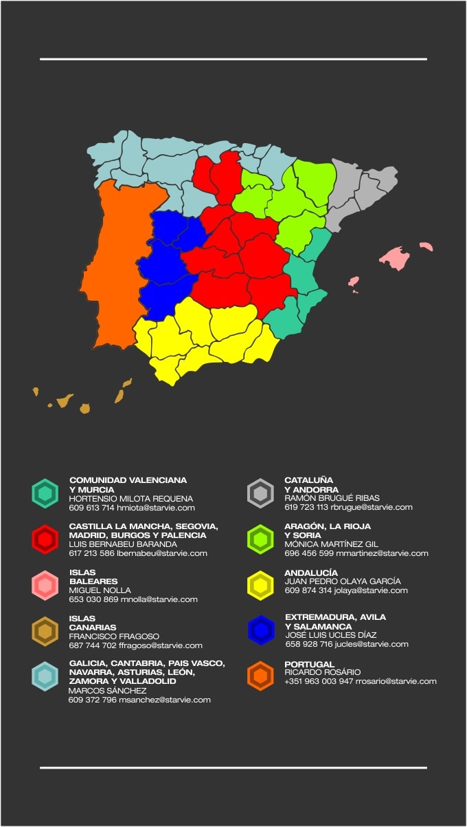 Mapa comercial StarVie